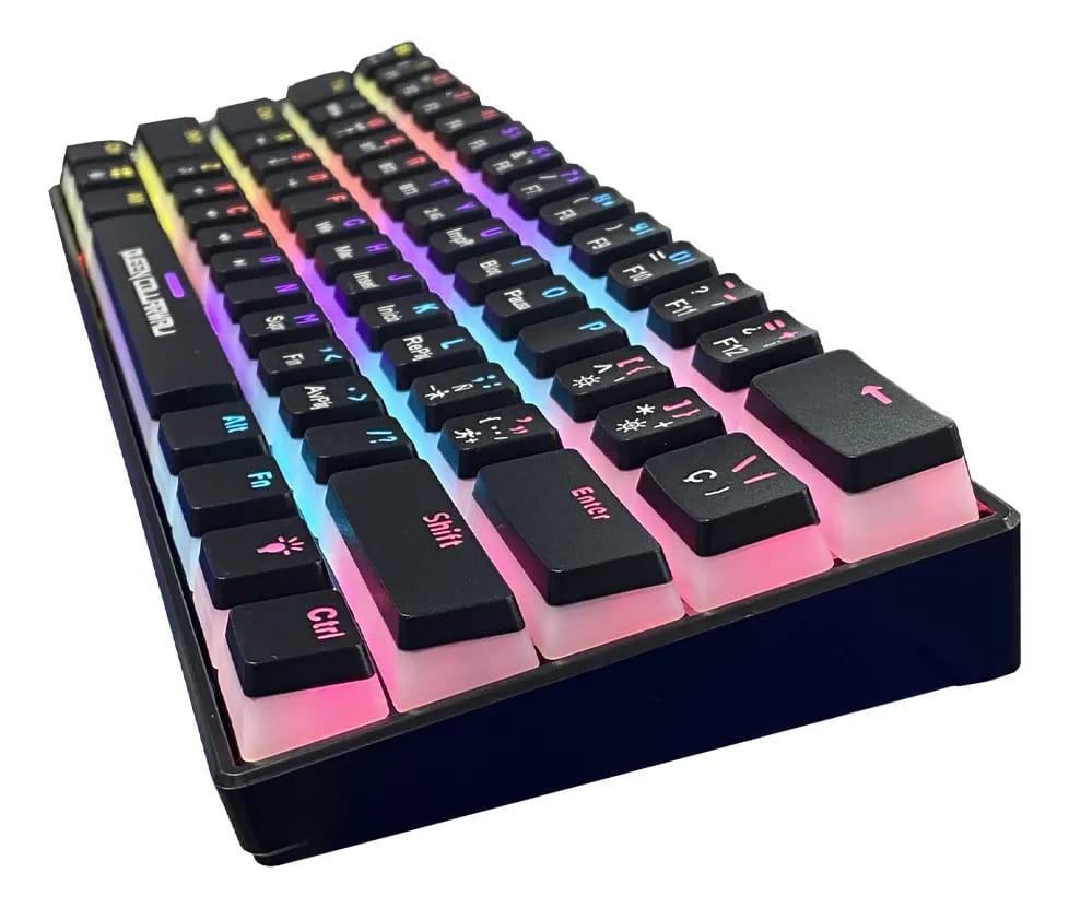 TECLADO MECANICO RGB BACKLT QK-61P82