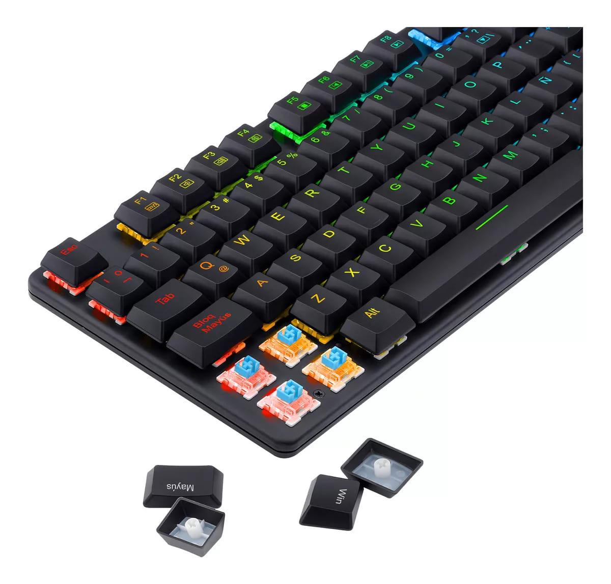 TECLADO GAMER MECANICO SHRAPNEL RGB K589RGB6