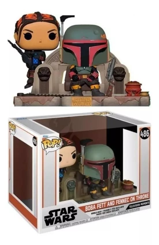 FUNKO POP STAR WARS BOBA FETT AND FENNEC ON THRONE 4863