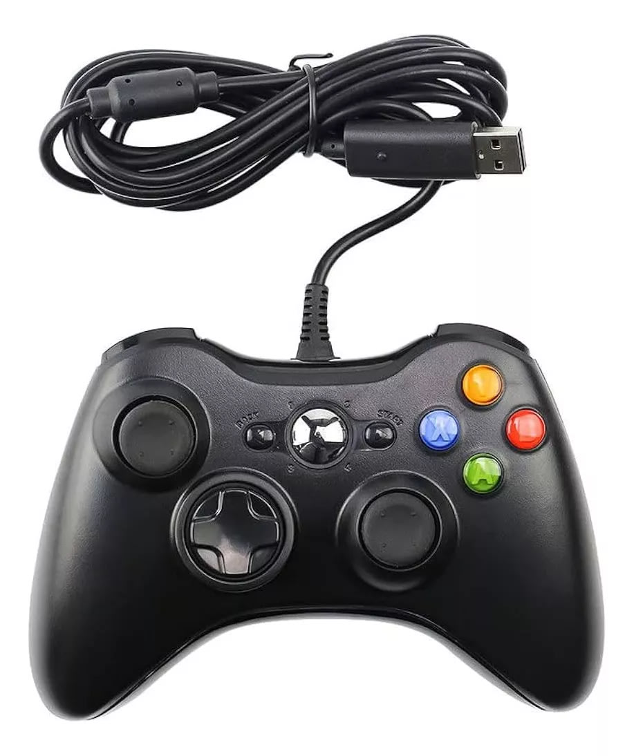 CONTROL XBOX 360 CON CABLE USB 0