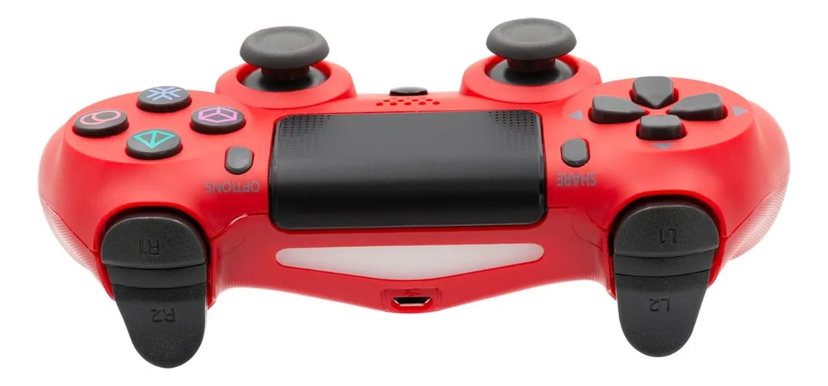 CONTROL INALAMBRICO DOBLE SHOCK PS4 COLOR ROJO MONTER4