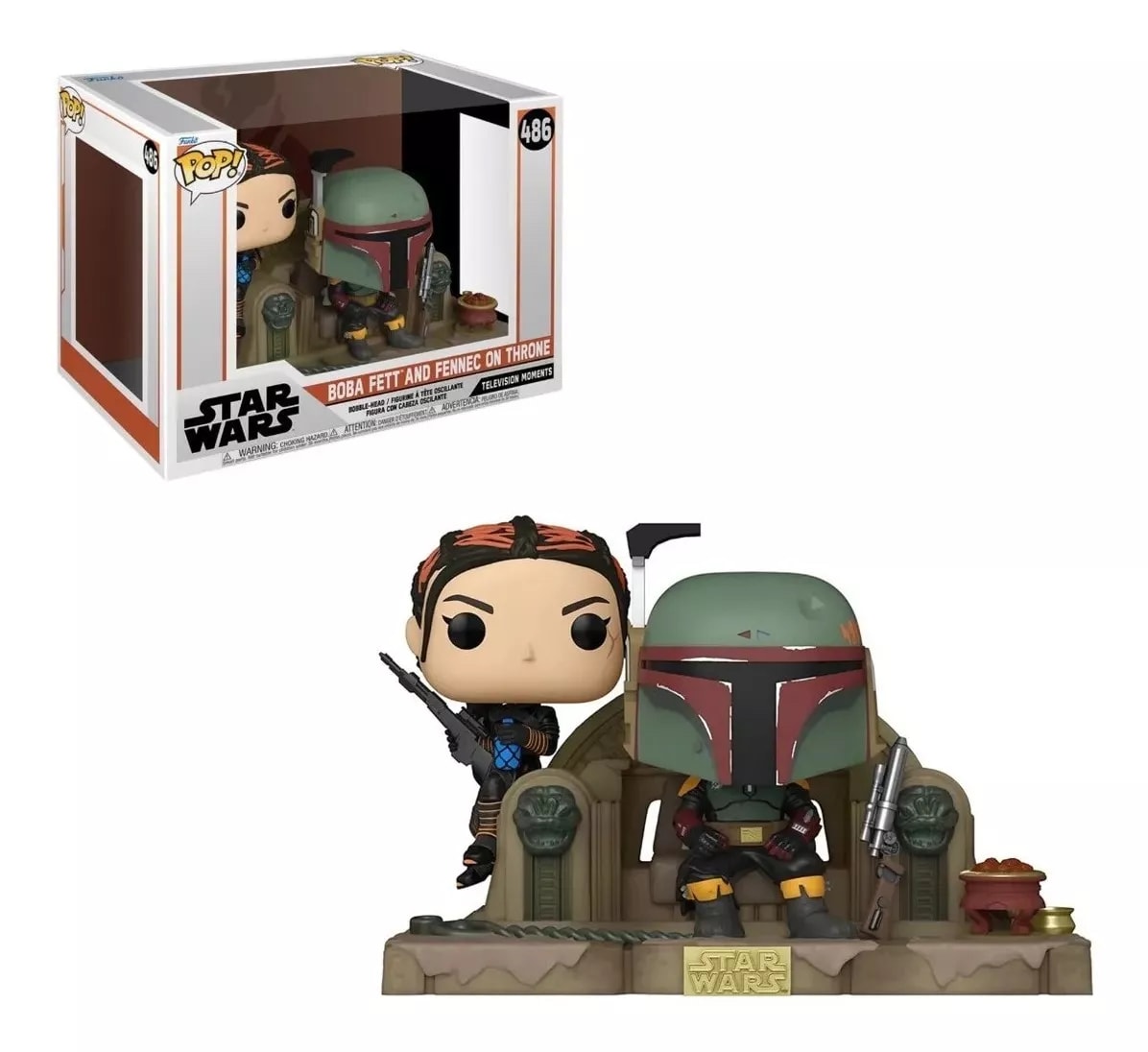 FUNKO POP STAR WARS BOBA FETT AND FENNEC ON THRONE 4864