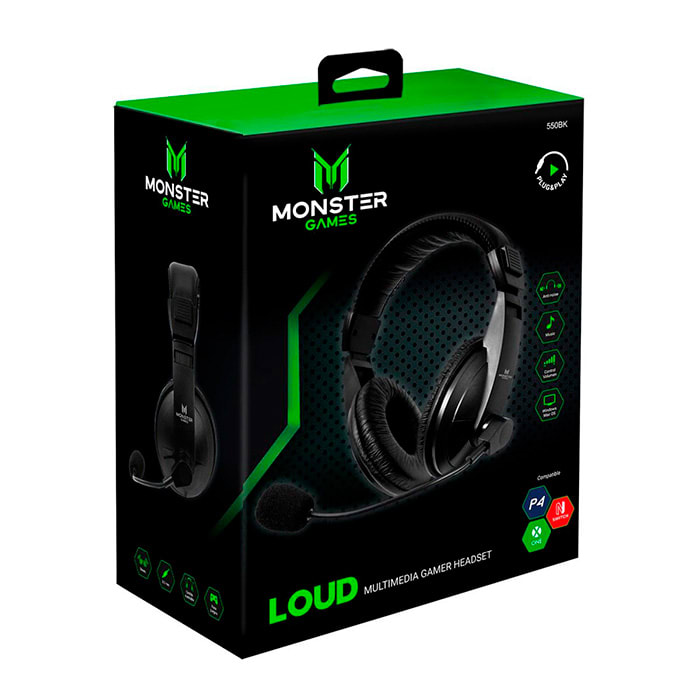AUDIFONOS LOUD NEGRO MONSTER4