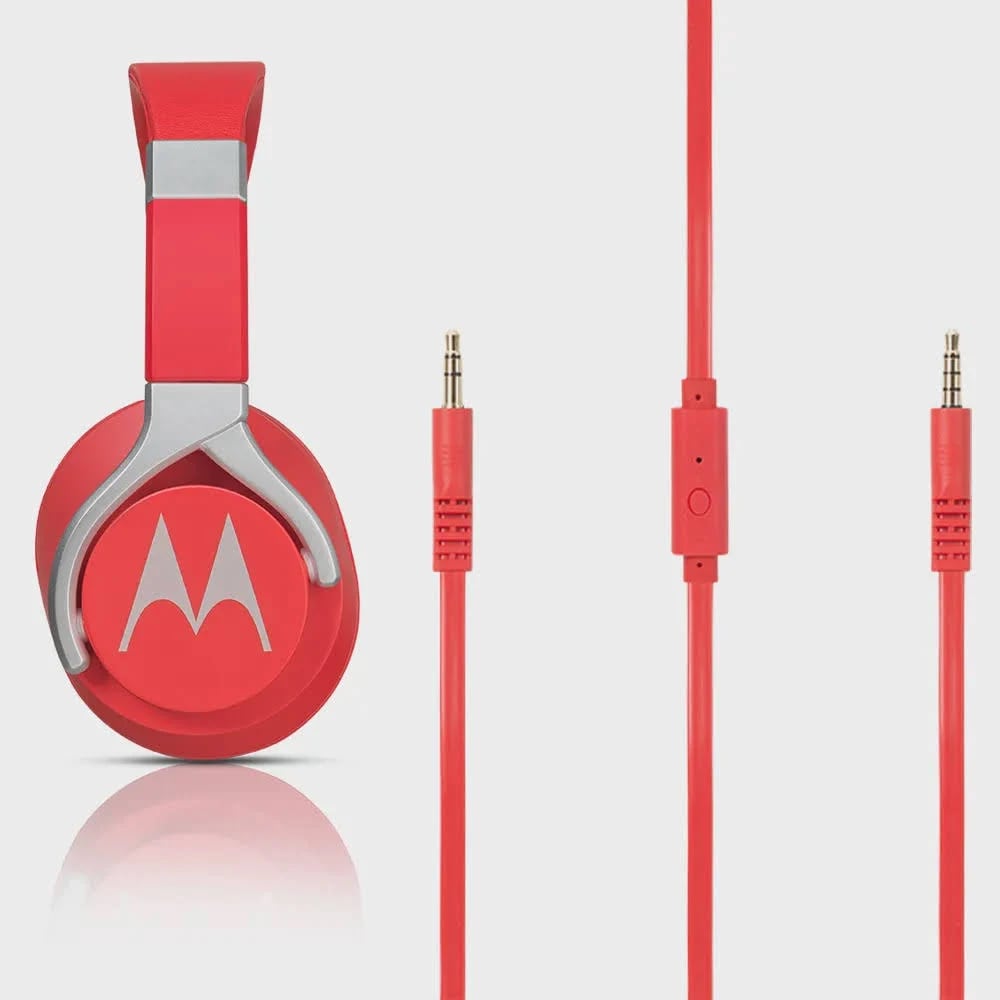 AUDIFONO PULSE 2 CON CABLE ROJO MOTOROLA7