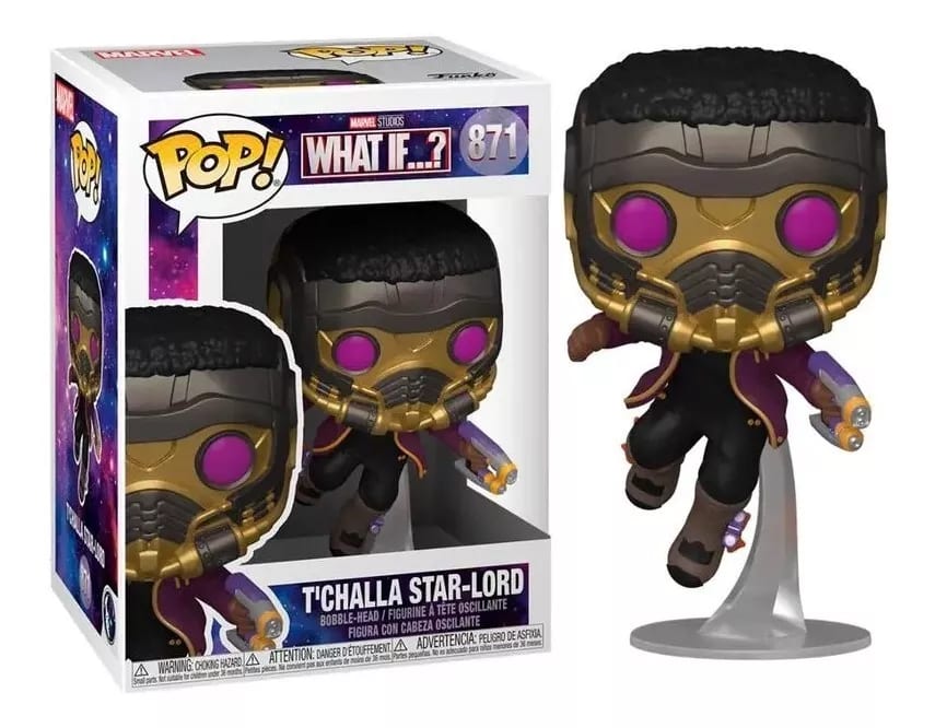 FUNKO POP MARVEL WHAT IF T CHALLA STAR-LORD 871 0