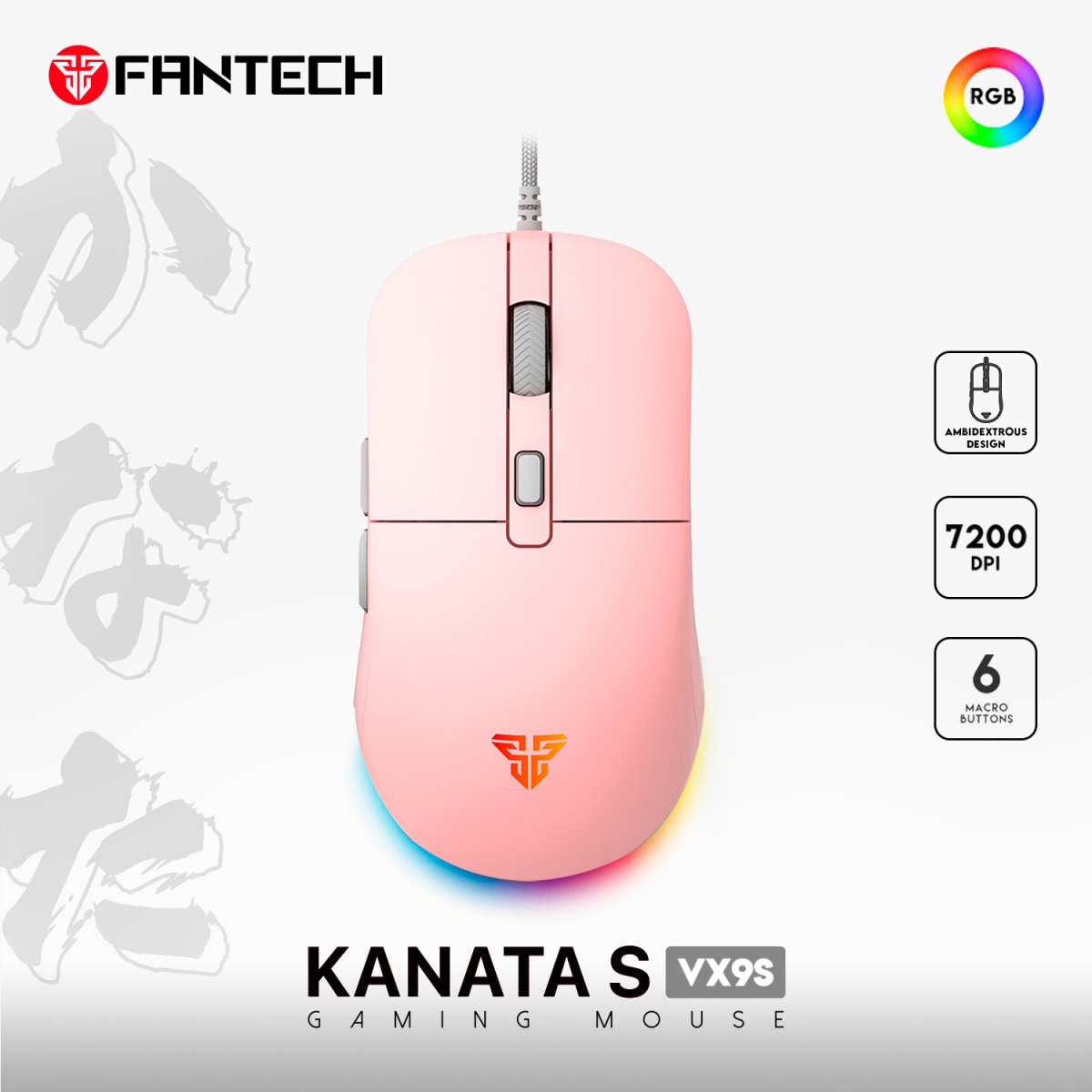 MOUSE FANTECH VX9 S KANATA RGB5