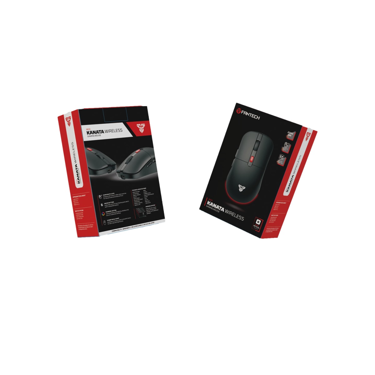 MOUSE FANTECH VX9 S KANATA BLACK RGB5