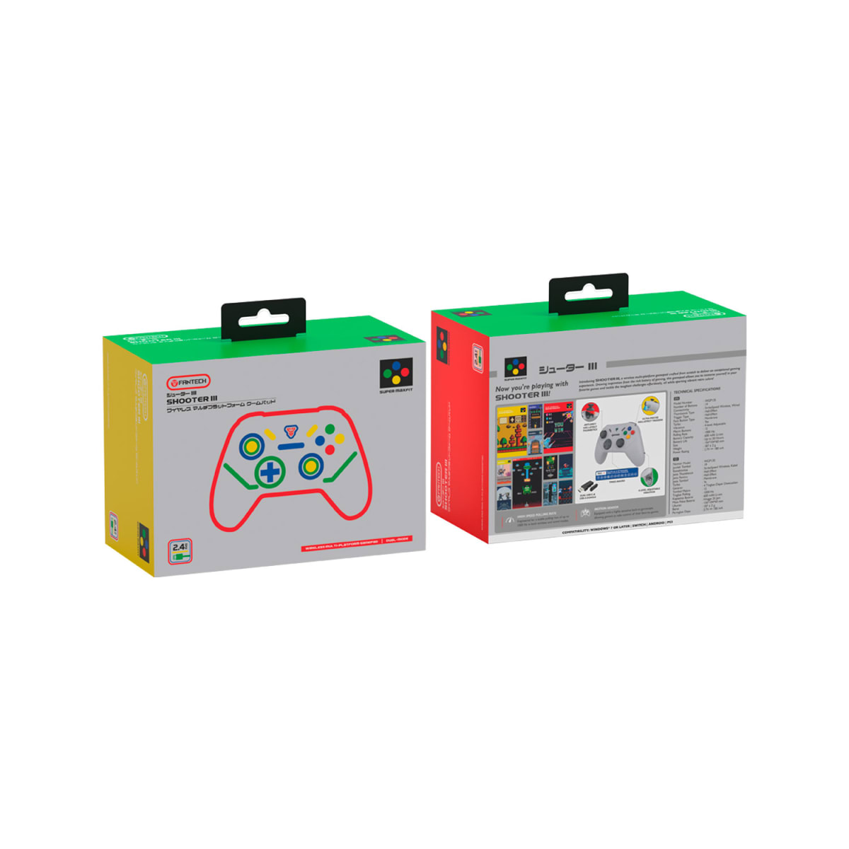 CONTROL INALAMBRICO FANTECH WGP13S SHOOTER III SNES EDITION6