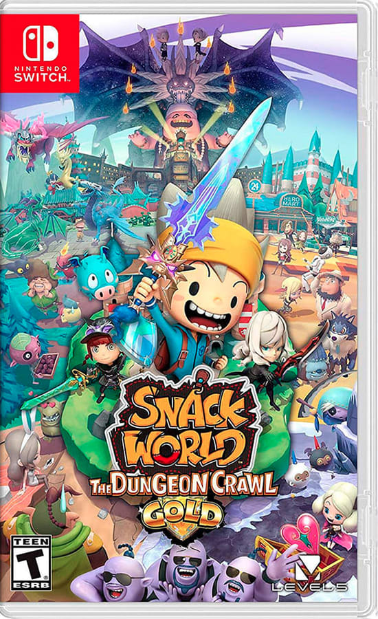 SNACK WORLD THE DUNGEON CRAWL GOLD N.SWITCH USADO 0