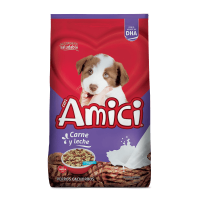 Amici Cachorro Carne y Leche 22 kg
