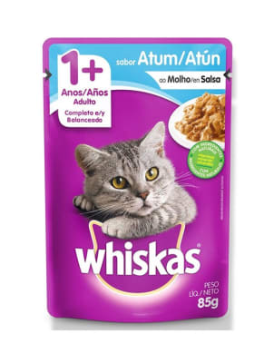 WHISKAS 1+ AÑOS ADULTO ATÚN 85 GR