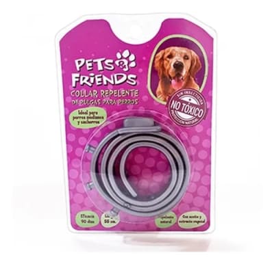 Collar Repelente de Pulgas Para Perro Pets Friends 55 cm