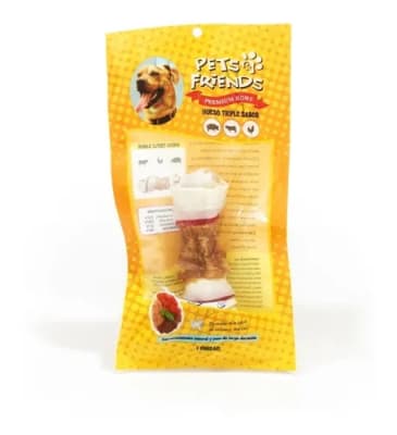 PETS FRIENDS HUESO TRIPLE SABOR 4/5.