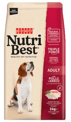 Nutri Best Adulto Pollo&Arroz Perro 3 kg
