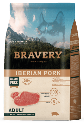 Bravery Iberian Pork Adulto Large/Medium Breeds