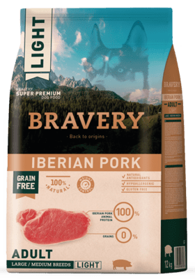 Bravery Light Iberian Porki Adulto Large/Medium Breeds 12 kg
