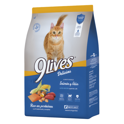 9 Lives Gatos Adultos Salmon/Atun