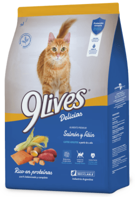 9 Lives Gatos Adultos Salmon/Atun