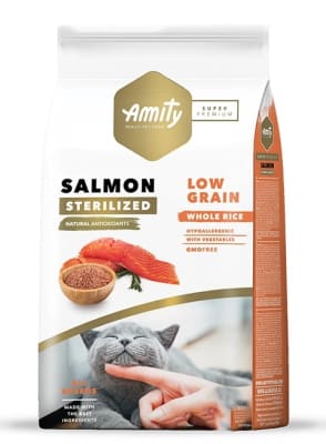 Amity Sp Low Grain Salmon Adult Cat Sterilized.