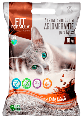 Arena Sanitaria Aglomerante Fit Formula Cafe Moca 10 kg