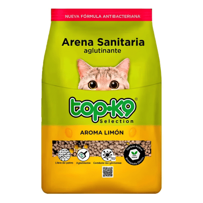 Arena Sanitaria Top K9 Aglutinante Limón
