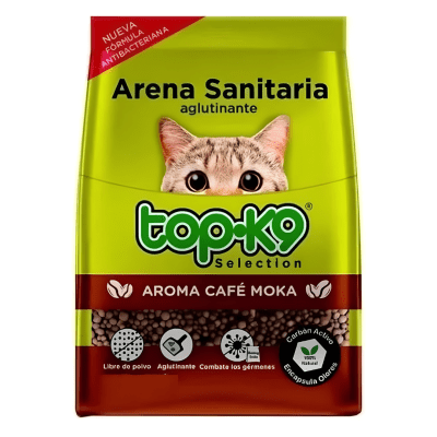 Arena Sanitaria Top K9 Aglutinante Café Moka