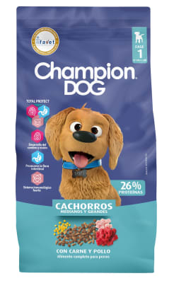 Champion Dog Cachorros Medianos y Grandes 18 kg