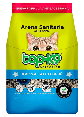 Arena Sanitaria Aglutinante Top K9 Talco Bebe