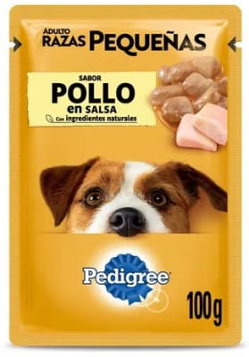 PEDIGREE® SOBRES™ Adulto Razas Pequeñas En Salsa Sabor Pollo 100 gr