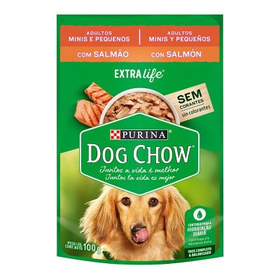 Dog Chow Sachet Adultos Mini y Pequeños Salmon 100 gr