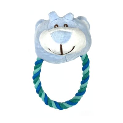 ARO DE CUERDA Y PELUCHE JUGUETE PARA PERROS.
