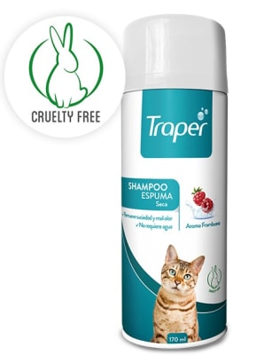 Traper Shampoo Espuma En Seco Gatos 170 ml