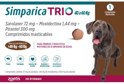 Simparica Trio 40 - 60 KG 1 Comprimido