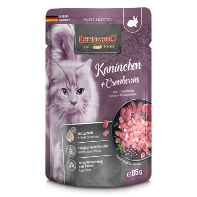 Leonardo Sachet Conejo + Arandanos 85 gr