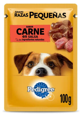 PEDIGREE® SOBRES™ Adulto Razas Pequeñas En Salsa Sabor Carne 100 gr