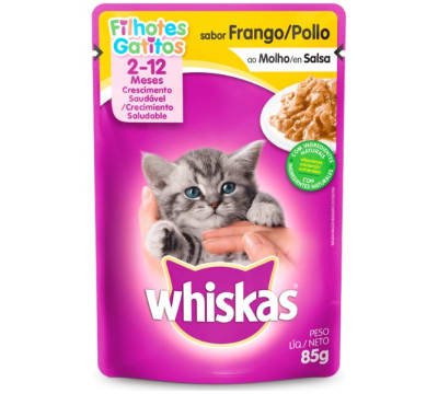 WHISKAS GATITOS POLLO 85 GR.