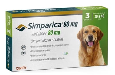 Simparica 80MG (20,1 - 40 KG) 3 Comprimidos