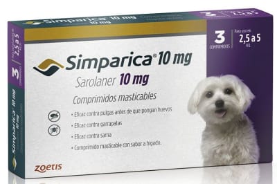 Simparica 10MG (2,6 - 5 KG) 3 Comprimidos