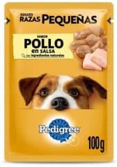 PEDIGREE® SOBRES™ Adulto Razas Pequeñas En Salsa Sabor Pollo 100 gr 0