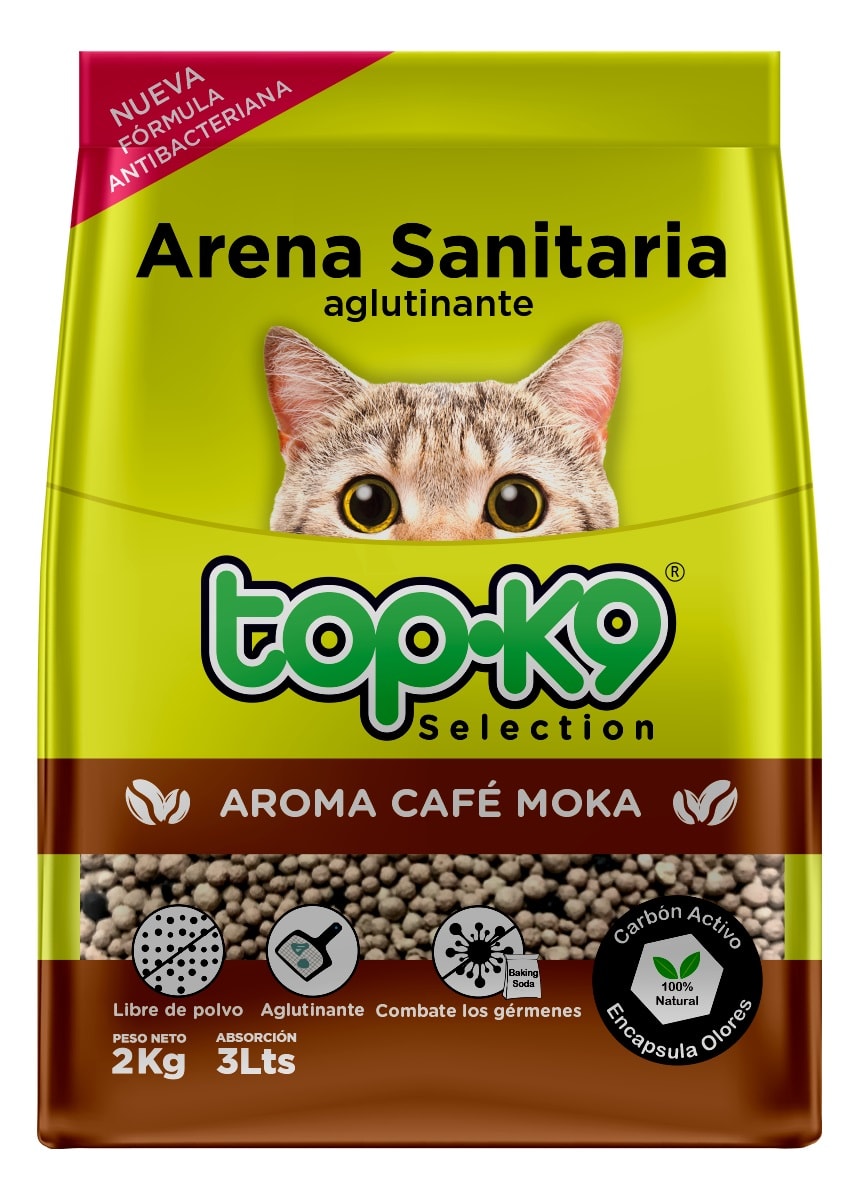 Arena Sanitaria Top K9 Aglutinante Café Moka1