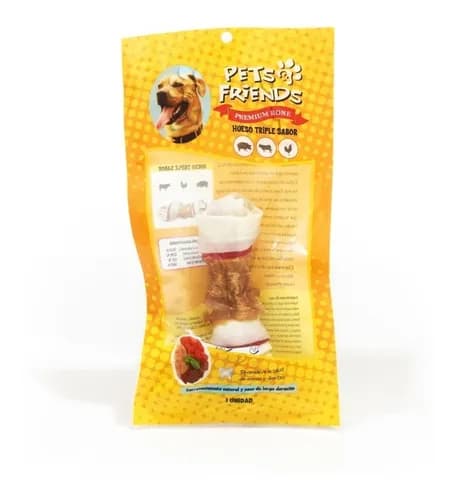 PETS FRIENDS HUESO TRIPLE SABOR 4/5.1