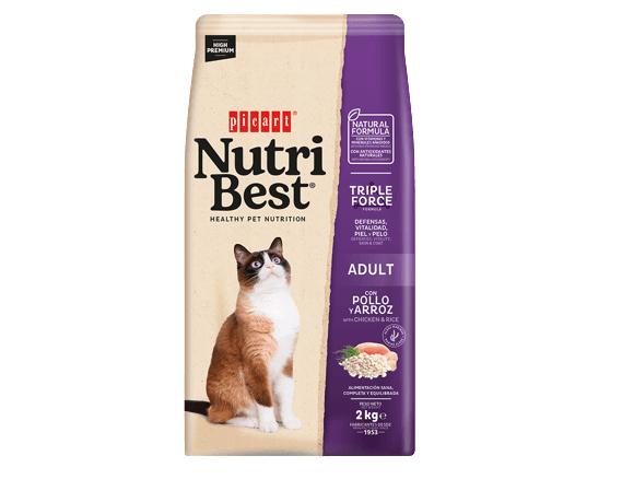 Nutri Best Adulto Pollo/Arroz Gato1