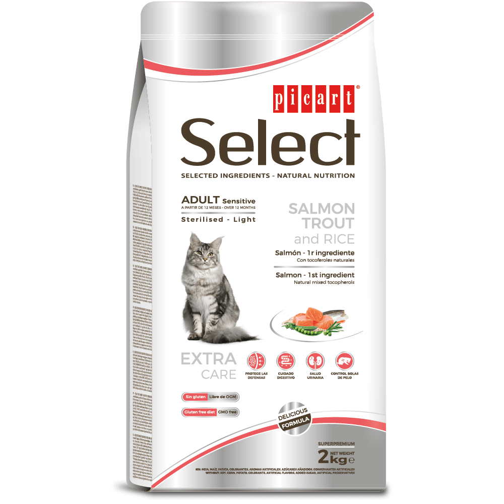 Select Adulto Sensi/Sterilised Salmon Gato1