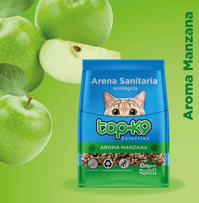 Arena Sanitaria Top K9 Ecologica Manzana1