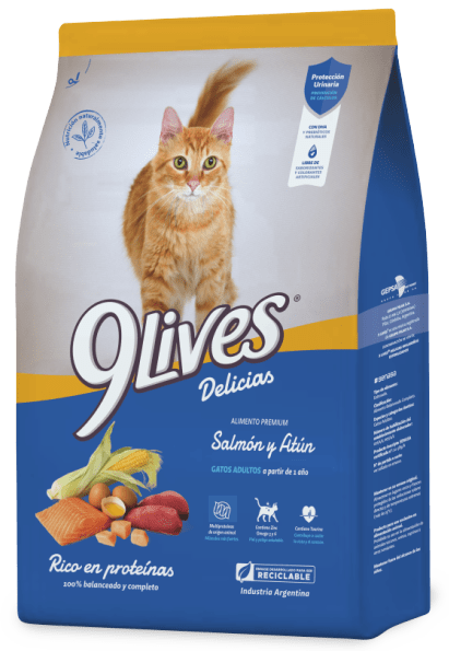 9 Lives Gatos Adultos Salmon/Atun1