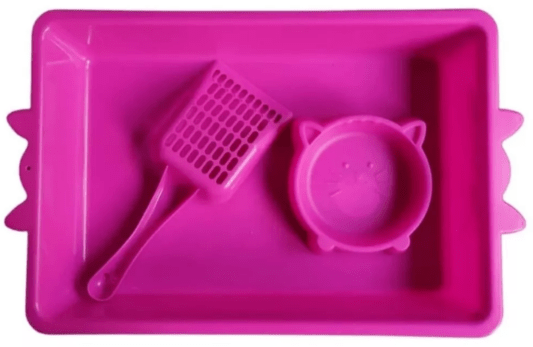 Arenero Para Gatos Set Pala+Plato - Colores Surtidos6