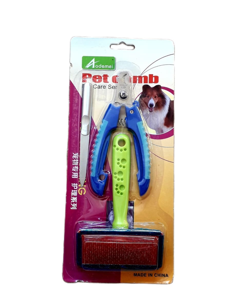 PET COMB SET CORTA UÑAS.1