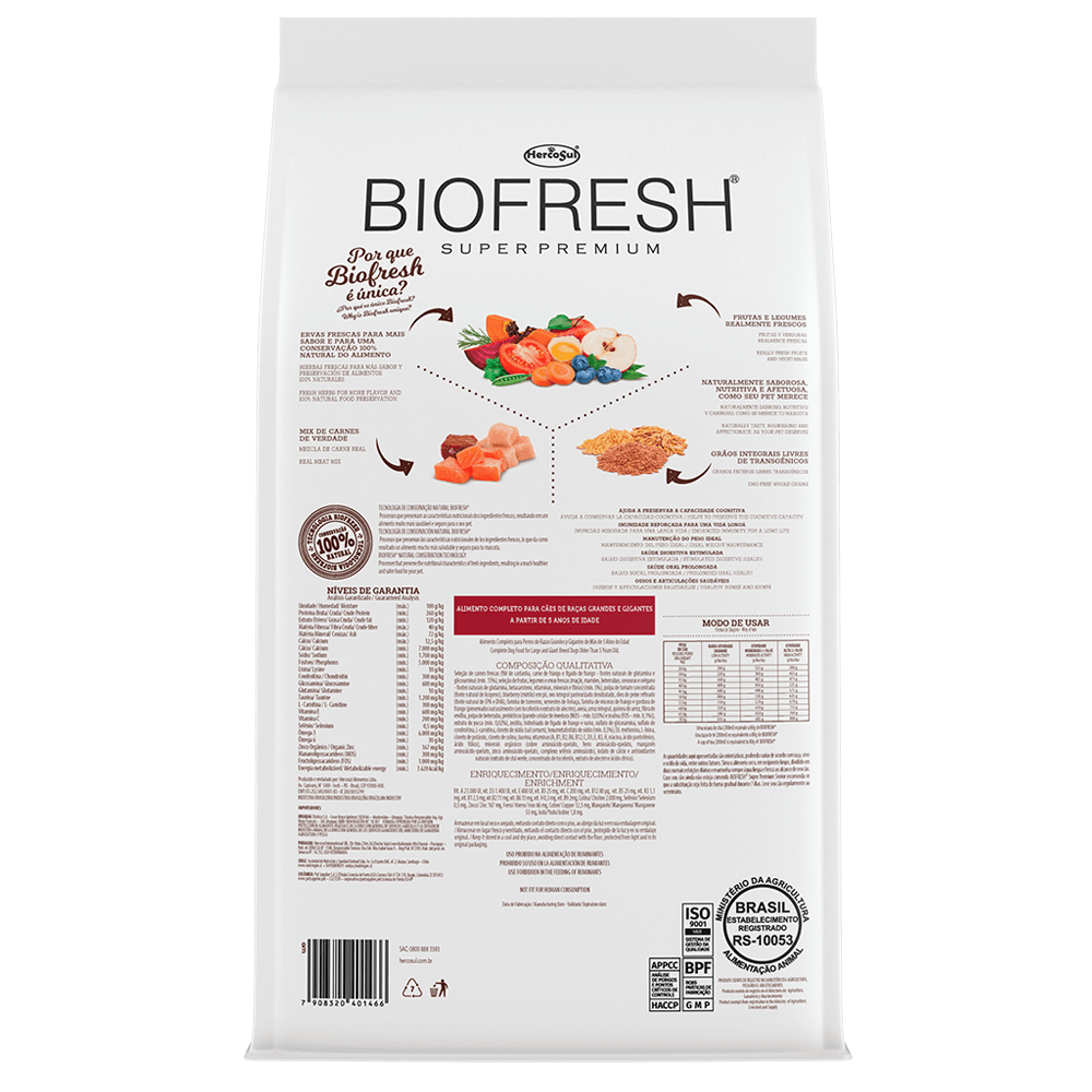 Biofresh Senior Razas Grandes y Gigantes 15 kg3
