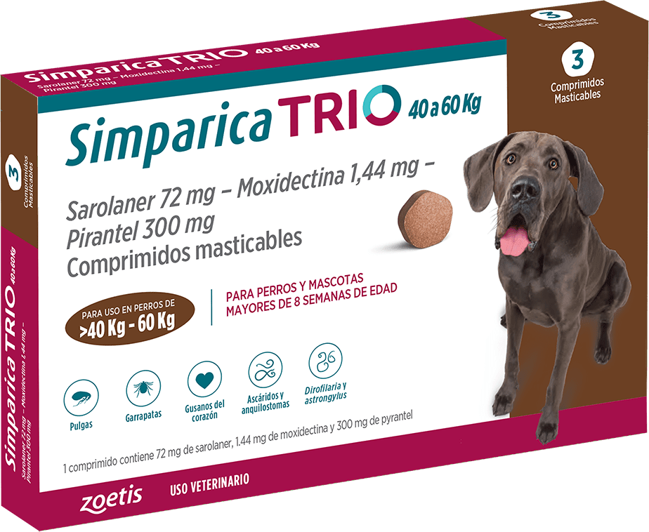 Simparica Trio 40 - 60 KG 3 Comprimidos1