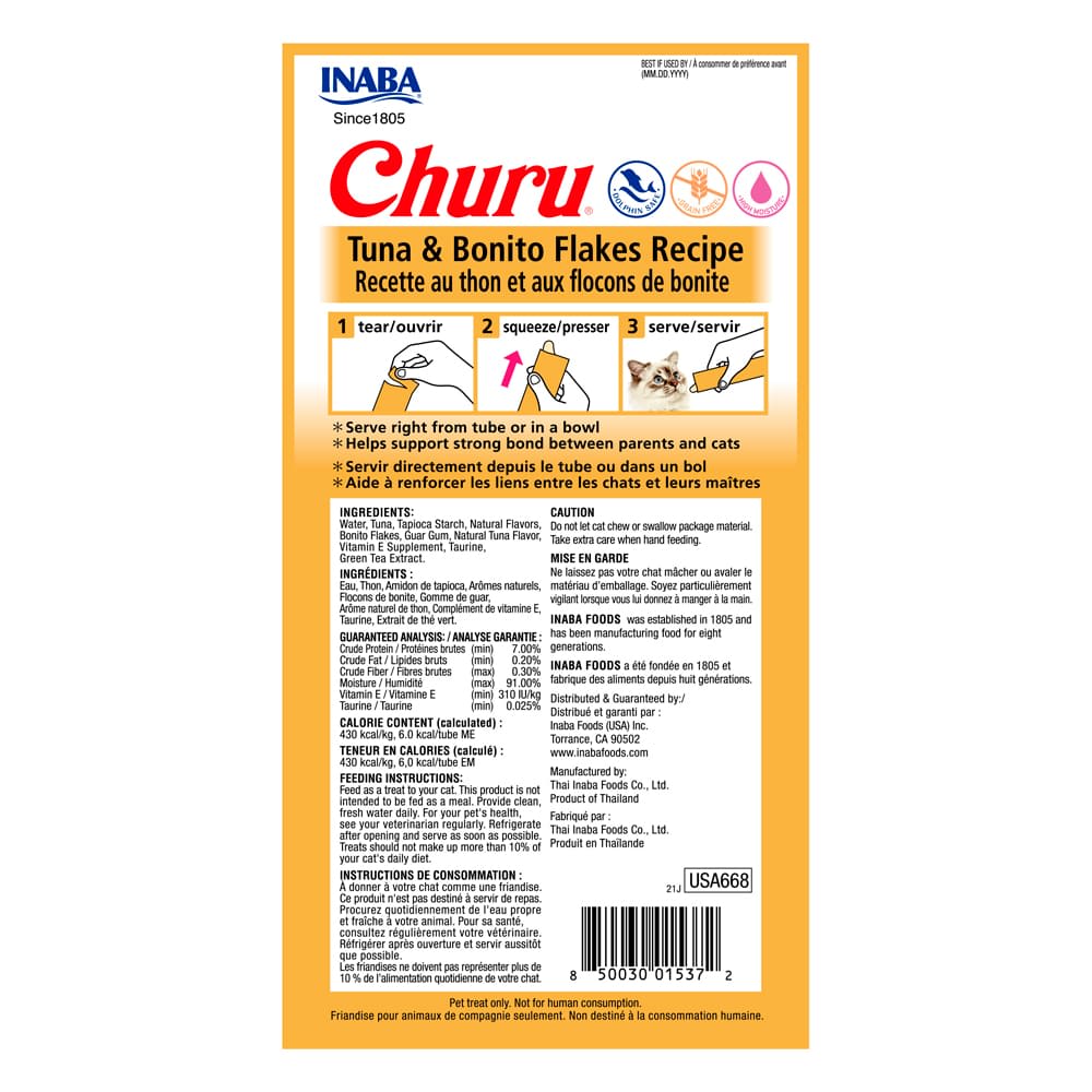Churu Gato Atún /Bonito Ahumado 14 gr x4 (56 gr)2